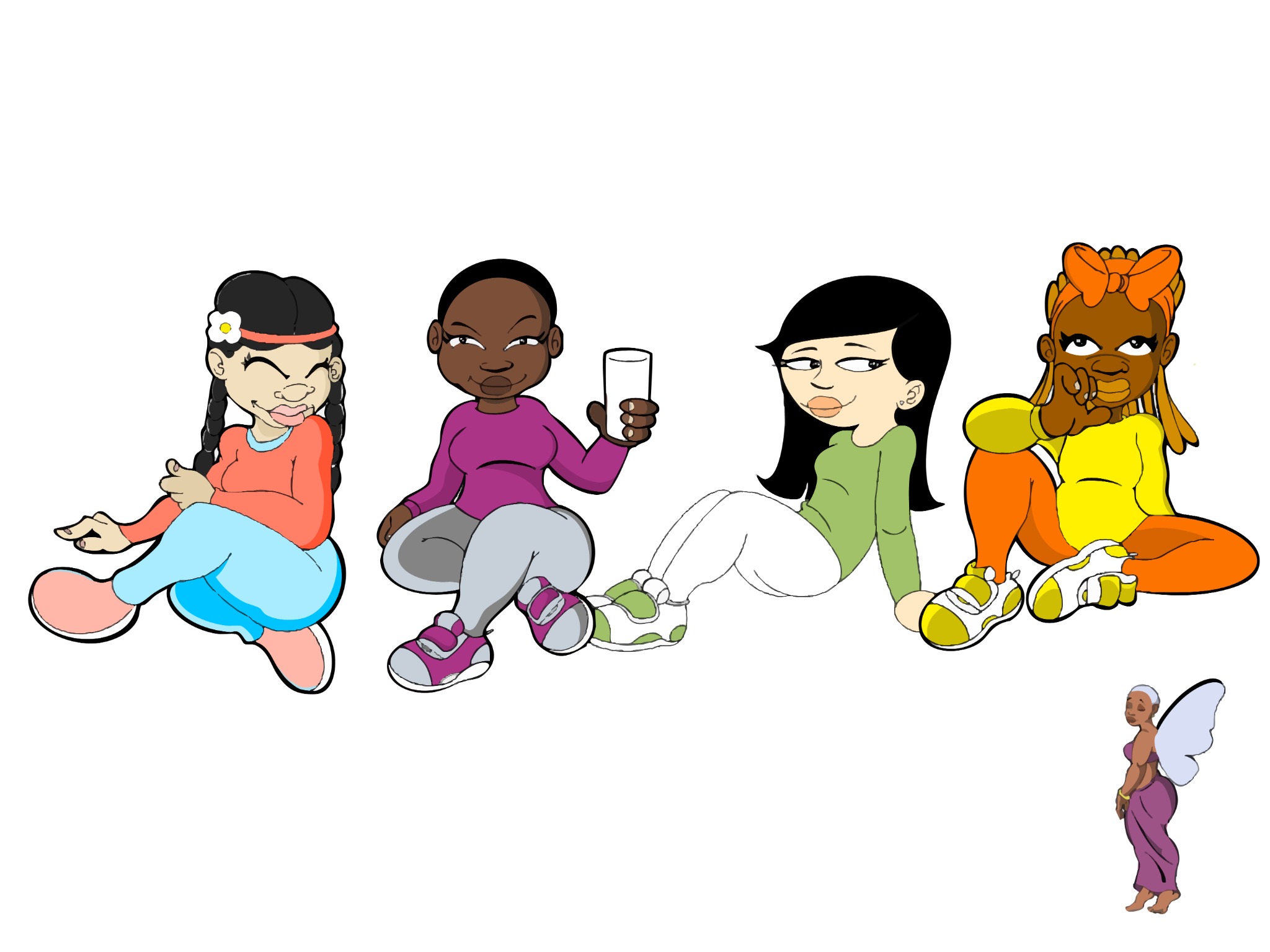 Sistahs In Spirit illustrated sisterhood characters